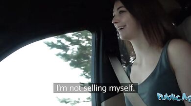 Shy petite 18yo teen hitchhiker with slim body cheats on her boyfriend