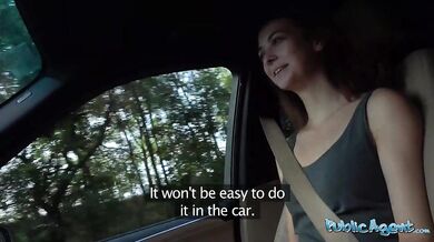 Shy petite 18yo teen hitchhiker with slim body cheats on her boyfriend