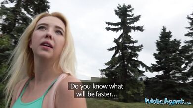 Lost American girl in Europe gets directions to locals big cock and has sex outside!