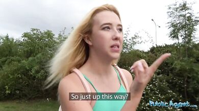 Lost American girl in Europe gets directions to locals big cock and has sex outside!