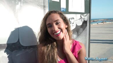 Spanish girl With Big Clit, Big Tits And Hairy Pussy Dares To Fuck Outside