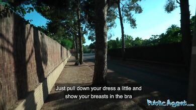 Spanish girl With Big Clit, Big Tits And Hairy Pussy Dares To Fuck Outside