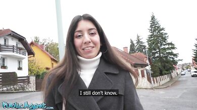 Petite Russian Katty West public pick up POV blowjob hardcore fuck with big dick