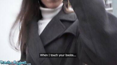 Petite Russian Katty West public pick up POV blowjob hardcore fuck with big dick