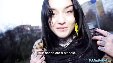 French babe Crystal Cherry outdoor blowjob and more