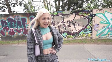 Blue Eyed Blonde British Babe Takes A Big Czech Cock In Her Wet Pussy