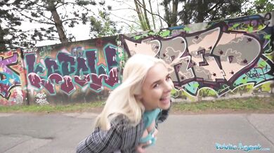 Blue Eyed Blonde British Babe Takes A Big Czech Cock In Her Wet Pussy