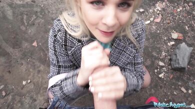 Blue Eyed Blonde British Babe Takes A Big Czech Cock In Her Wet Pussy