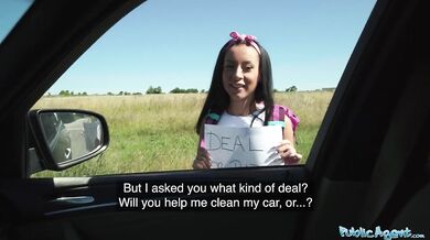 He picks her up for sex after she agrees a sex for cash deal