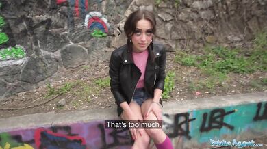 Sex Doll Artist Gets Fucked In A Public Place