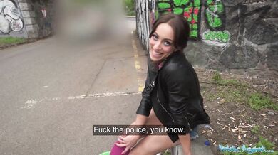 Sex Doll Artist Gets Fucked In A Public Place