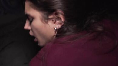 Hot French model is more than happy to get fucked by a stranger in public