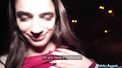 Hot French model is more than happy to get fucked by a stranger in public