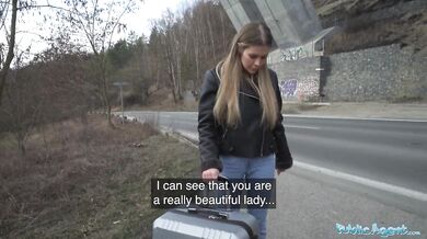 Zlata Shine and her world class perfect boobs fucked by a stranger with a big dick