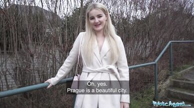 Hot Blonde From California Sucks And Fucks A Huge European Cock