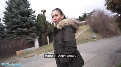 Asian babysitter with nice petite tits and small ass goes all the way for extra money