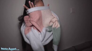 Asian babysitter with nice petite tits and small ass goes all the way for extra money