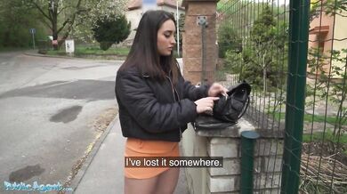Spanish Babe In Tight Dress Fucked Outside
