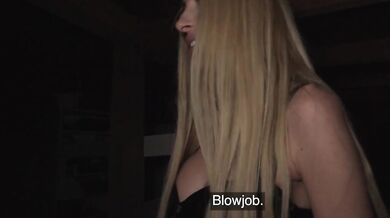 Tattooed Blonde MILF POV Doggystyle And Cowgirl In Basement