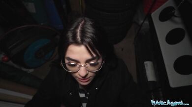 Spends his money on a working girl who gives great blowjob and fucks hard