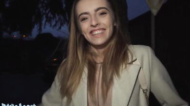 French Babe Petit Biscuit Shows Off Her Small Tits On The Street