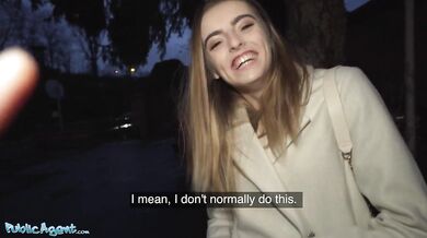 French Babe Petit Biscuit Shows Off Her Small Tits On The Street