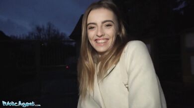 French Babe Petit Biscuit Shows Off Her Small Tits On The Street