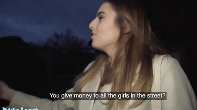French Babe Petit Biscuit Shows Off Her Small Tits On The Street