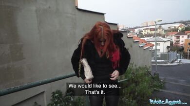 Hot Redhead With A Fantastic Bubble Butt Fucked By A Stranger