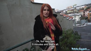 Hot Redhead With A Fantastic Bubble Butt Fucked By A Stranger
