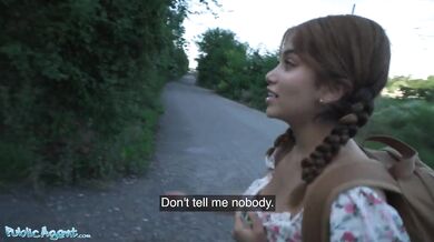 Hot Thief Marina Gold Fucked In The Woods