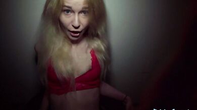 She finished with a face full of cum after riding big hard cock