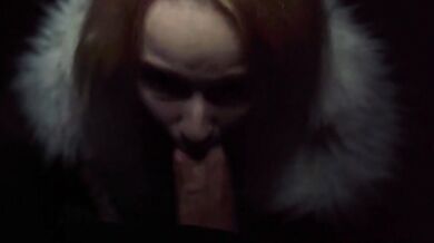 She finished with a face full of cum after riding big hard cock
