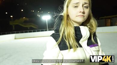 Funky Town got caught at a public skating rink and got fucked