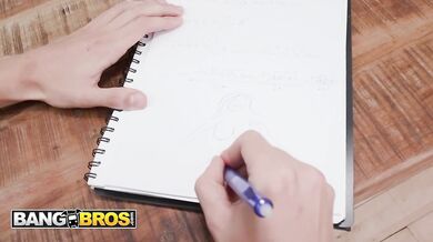 Yenifer Chacon Notices Brady’s Naughty Drawing And Lets Him Taste Her Tight Pussy