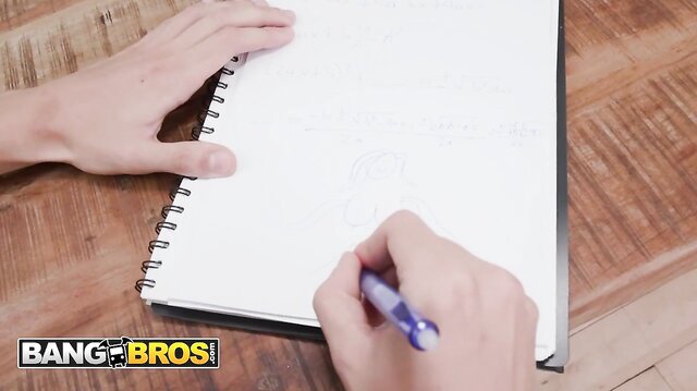 Yenifer Chacon Notices Brady’s Naughty Drawing And Lets Him Taste Her Tight Pussy