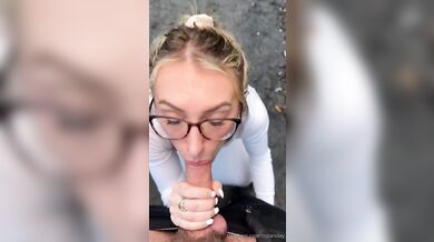 Dani Day Gets Huge Cum All Over Her Glasses