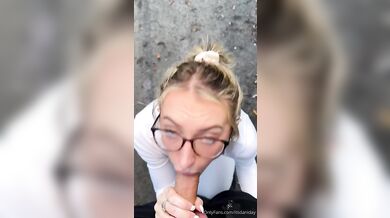 Dani Day Gets Huge Cum All Over Her Glasses
