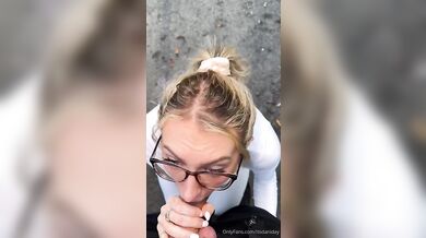 Dani Day Gets Huge Cum All Over Her Glasses