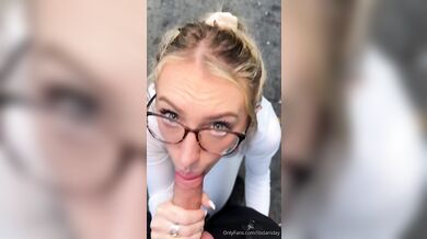 Dani Day Gets Huge Cum All Over Her Glasses