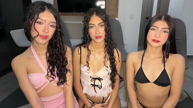Slutty Skinny.Curly, Nikitalaiss And Lilibaby18 In Foursome