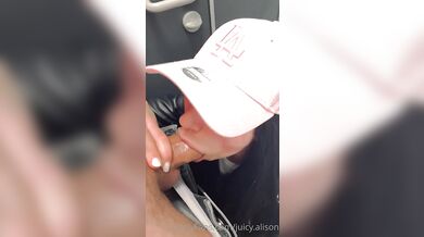 Juicy.Alison's Blowjob Quickie At A Public Restroom