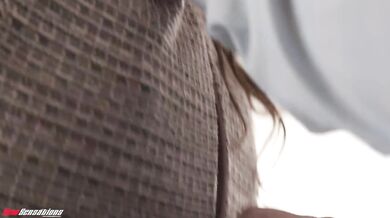 Flirty Slutty Secretary Katie Kinz Has Lunch On Her Boss