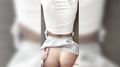 Hot Blonde Madiiitay Enjoys A Quick Fuck On The Couch