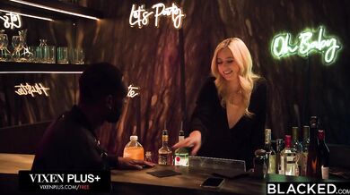 Gorgeous Blonde Bartender River Lynn Has Her BBC Dreams Come True