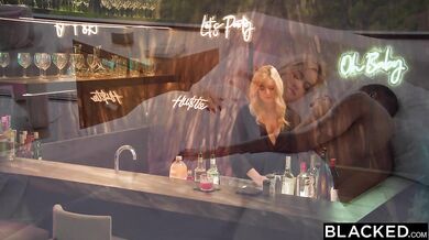 Gorgeous Blonde Bartender River Lynn Has Her BBC Dreams Come True