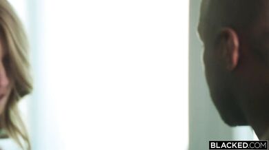 Horny Blonde Ashley Lane Fucks Married Black Man