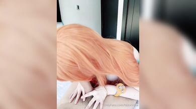 Hot Ginger Babe Hidori Rose Gives SloppyBlowjob