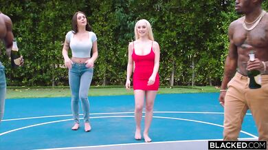 Interracial group sex with Gabbie Carter and Skylar Vox