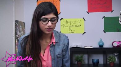 Busty Brunette Mia Khalifa Teaches Valentina Vega How To Properly Give A Good Blowjob